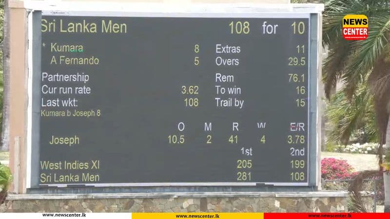  Sri Lanka collapse as West Indies Select XI seal 15-run victory